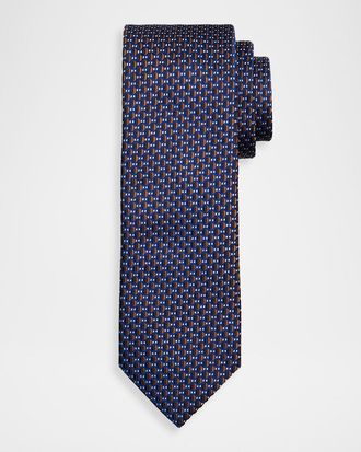 Brioni Men & apos;s Micro-Jacquard Silk Tie