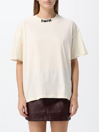 Disclaimer T-shirt relaxed fit in cotone con logo a contrasto