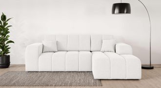 Inosign Ecksofa »CASSY L-Form, Schlafsofa mit Bettkasten, Masse B/T/H: 245/165/88 cm« mit 2 Rückenkissen, Recamiere rechts oder links bestellbar