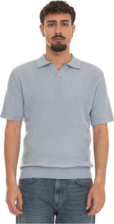 HUGO BOSS Aravolo Jersey Polo Shirt - Heren - V-hals truien - Blauw - 2XL - Katoen - Truien & Vesten