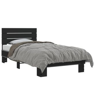 Berkfield Home Bed Frame without Mattress Black 75x190 cm Small Single
