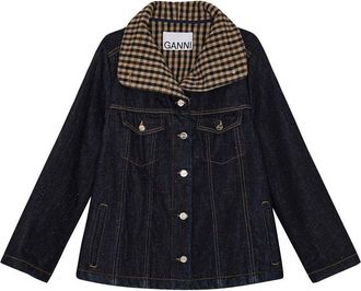 Ganni Neppy Denim Bonded Jacket