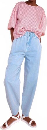 L.F.Markey Colin Tapered Leg Jeans In Light Blue