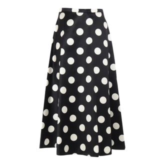 Max Mara Rokken, Dames, Zwart, L, Katoen, Moneta Rok