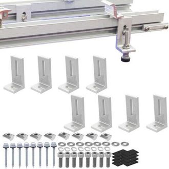 OEM Soporte De Montaje Fotovoltaico Para Techos De Tejas De Acero Coloreadas, Soporte En Forma De L, 8 Piezas, Soporte De Aleaci&oacute;n De Aluminio Para Panele