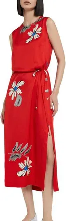 ottod'Ame Viscose Midi Dress in Red at Nordstrom, Size 38