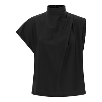 Tela Eva Top - Dames - Tops - Zwart - Maat: S Zijde