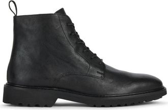 Geox Zwarte Enkellaarsjes - Heren - Veterlaarzen - Zwart - 41 EU - Katoen - Schoenen