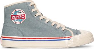 Kenzo Hoge Logo Sneakers - Dames - Sneakers - Blauw - 39 EU - Denim - Schoenen