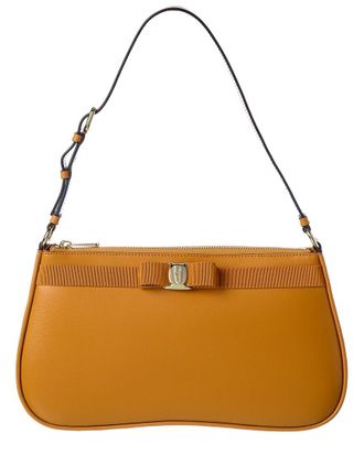 Ferragamo Vara Bow Small Leather Shoulder Bag