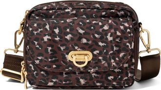 Baggallini Coastal Flip Lock Camera Bag Crossbody in Ganache Cheetah Gold Hardware at Nordstrom