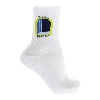 Casablanca Socks, male, White, Size: S Sport Socks