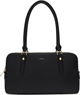 Furla Borsa tote Boston media in pelle - Nero