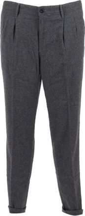 Incotex 12S167 Chinos - Heren - Slim Fit Broeken - Grijs - W36 - Wol - Broeken