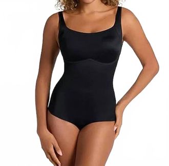 Leonisa Core Boldly Scoop Back Wireless Classic Sculpting Bodysuits In Black