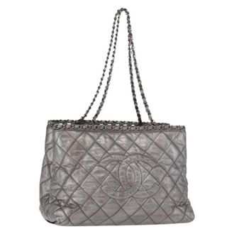 Chanel Pre-owned Vintage Shoulder Bag - Pre-owned - Mujer - Gris - ONE SIZE