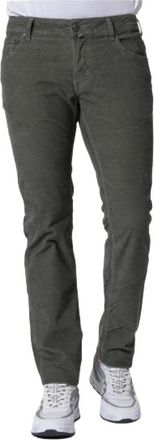 Jacob Cohen Textured Velvet Slim Fit Jeans - Heren - Slim Fit Jeans - Groen - W38 - Jeans