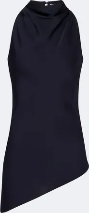 Veronica Beard Radford asymmetric halterneck top
