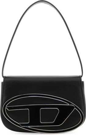 Diesel Black Leather 1 Dr Shoulder Bag