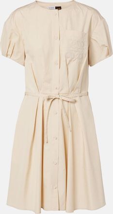 Loewe Paulas Ibiza Anagram cotton poplin shirt dress