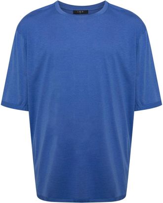 Iro drop-shoulder jersey T-shirt - men - Cotton/Silk - M - Blue