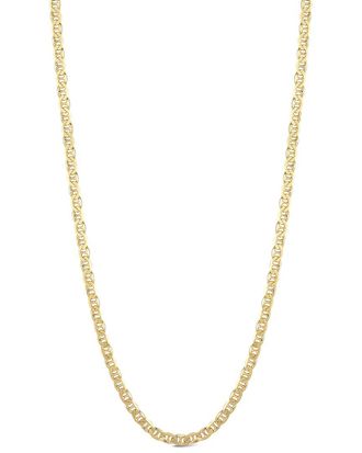 Yield of Men 18K Over Silver 6mm Mariner Chain Necklace