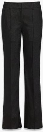 MCM Flared Pants in Lurex Wool in Black at Nordstrom, Size 42