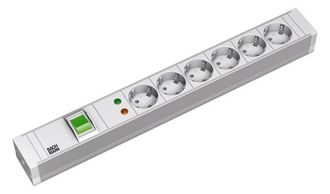 Bachmann 19 Pvc 6xcee7/3 1xinterruptor 1xspd Corriente 2,0m Cee7/7, 333.605