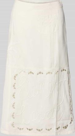 Stella Nova Midirock mit Lochstickerei Modell Elements in Weiss, Gr&ouml;&szlig;e 34