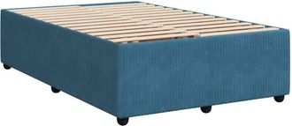 vidaXL Estructura De Cama De Terciopelo Azul 120x200 Cm Vidaxl