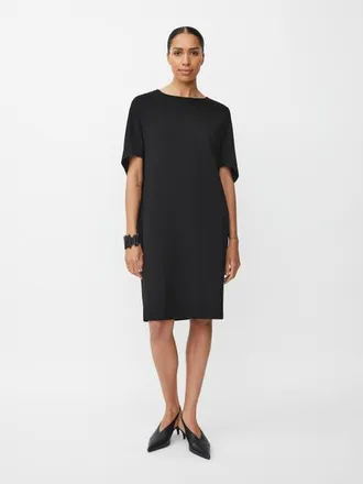 Masai MaNattie Loose Fit Short Sleeve Dress in Black at Nordstrom, Size X-Small