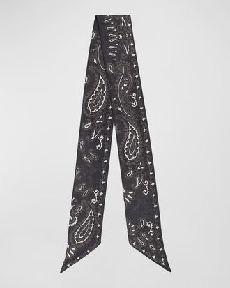 Golden Goose Journey Paisley Silk Twill Scarf