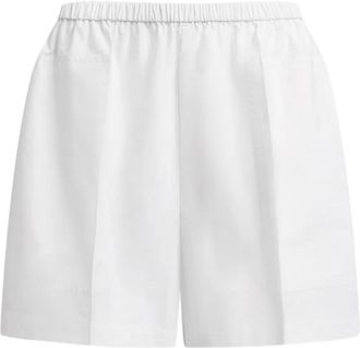 12 Storeez cotton shorts - women - Cotton - L - White