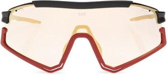 Emporio Armani Q74006 Zonnebril - Heren - Zonnebrillen - Rood - 43 MM - Accessoires