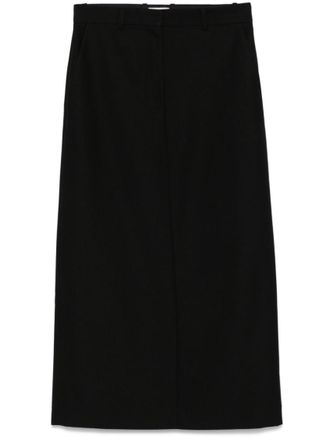 Toteme Black Long straight skirt