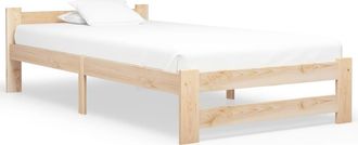 vidaXL Vidaxl - Estructura De Cama Sin Colch&oacute;n Madera Maciza De Pino 90x200 Cm