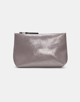 Rains Womens Rains Cosmetic Bag - 194 Cinder Glaze - Silver - Size: ONE size