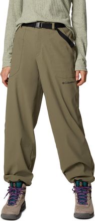 Columbia Womens Brea Falls Nylon Pant Casual, Stone Green, M