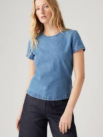 Levi's WellThread Bud Tee - Womens - XS - Blue
