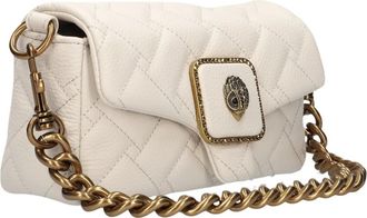 Kurt Geiger Tassen, Dames, Wit, ONE Size, Leer, Mini Pimlico Bag