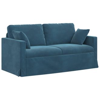 vidaXL Sof&aacute; Azul 158 X 78 X 80 Cm Terciopelo Vidaxl