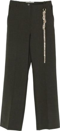 Circus Hotel Circus Hotel embellished trousers - Grey