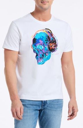 Robert Graham Skull Beats Graphic T-Shirt in White at Nordstrom Rack, Size Xx-Large