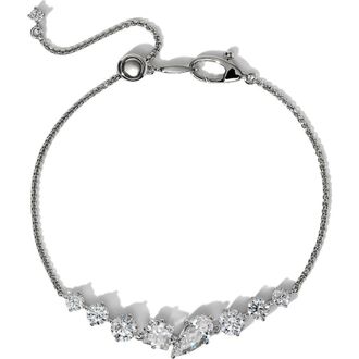 Nadri Lucia Cubic Zirconia Line Bracelet in Rhodium at Nordstrom