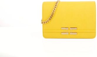 Elisabetta Franchi Bandolera Crossbody Bag - Dames - Schoudertassen - Geel - ONE Size - Katoen - Tassen