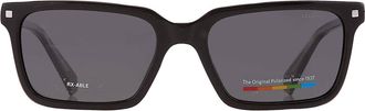 Polaroid Polarized Grey Rectangular Mens Sunglasses PLD 4116/S/X 0807/M9 55