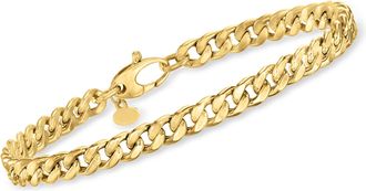 Ross-Simons Italian 5mm 14kt Yellow Gold Curb-Link Bracelet