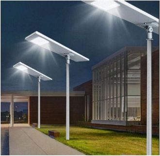 Trade Shop Trade Shop - Lampione Faro Led 500w Stradale Crepuscolare Con Solare Pannello Ip65 Sl-500w-lp