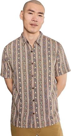 Royal Robbins Camino Pucker Short Sleeve Mens Jacket Mahogany Botanist Print : 2XL, Modal/Polyester/Tencel