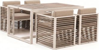 Bellagio la vita attrattiva Bellagio Cadora 160cm dining tuinset 5-delig